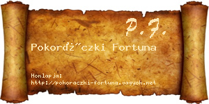 Pokoráczki Fortuna névjegykártya